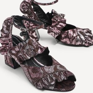 Zara leather sandals